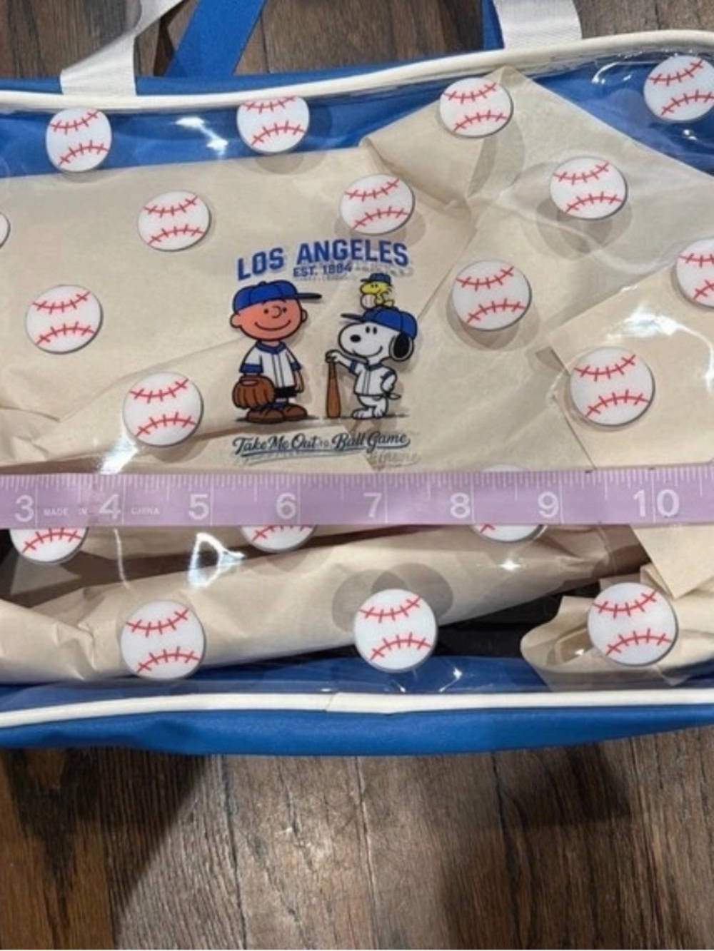 Dodgers snoopy clear bag - Picture 4 of 7